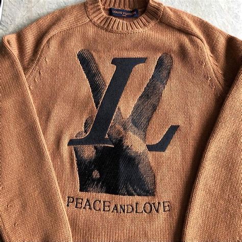 peace and love louis vuitton sweater|louis vuitton sweaters.